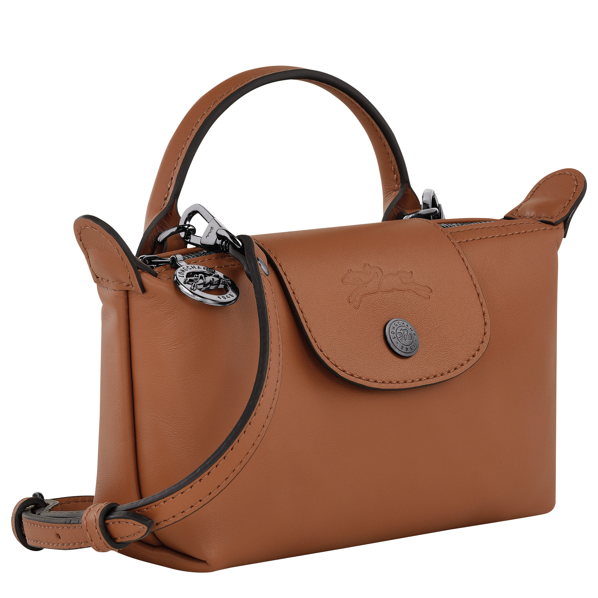 Le Pliage Xtra XS Pouch Cognac - Leather - 3