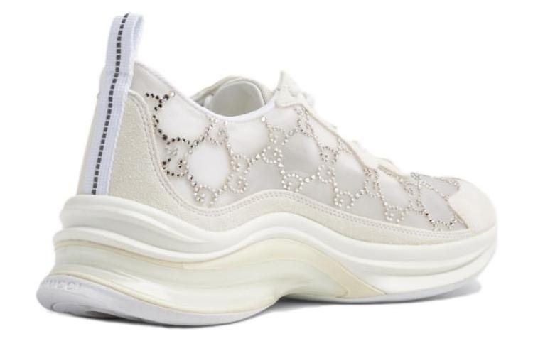 (WMNS) Gucci Run Sneakers 'White' 758088-FACG4-9086 - 3