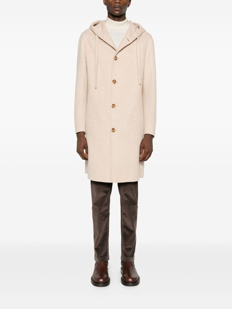 LARDINI hooded coat outlook