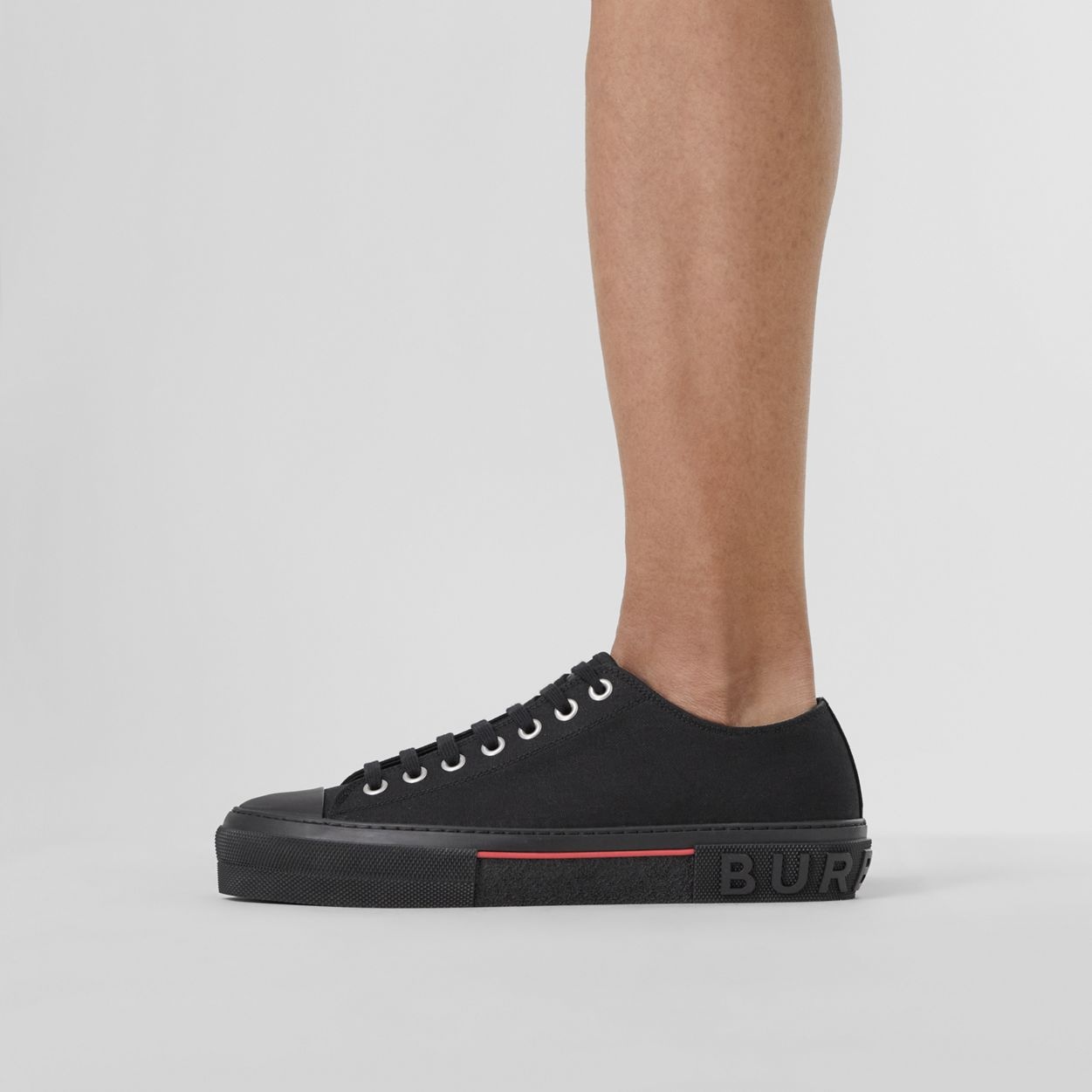 Logo Detail Cotton Sneakers - 3