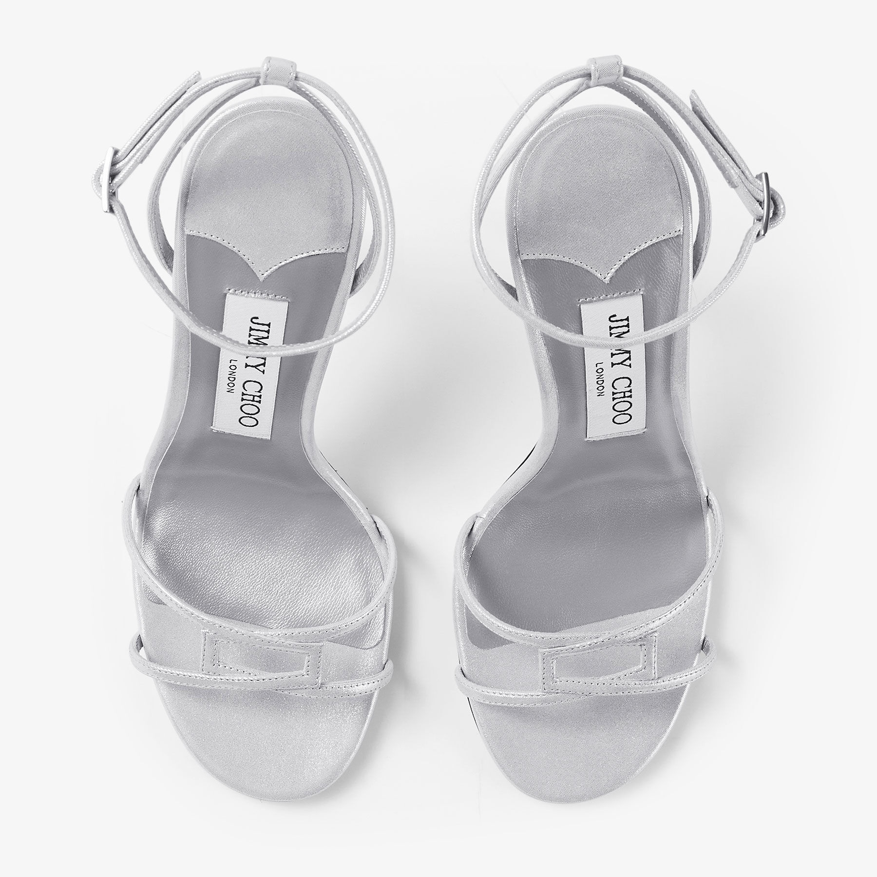 Leo 100
Silver Shimmer Suede Sandal - 4