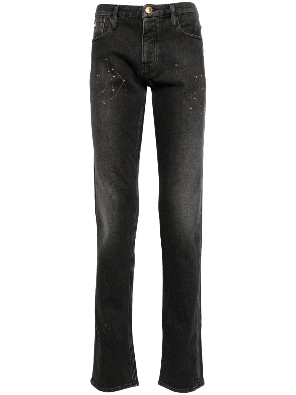 mid-rise straight-leg jeans - 1