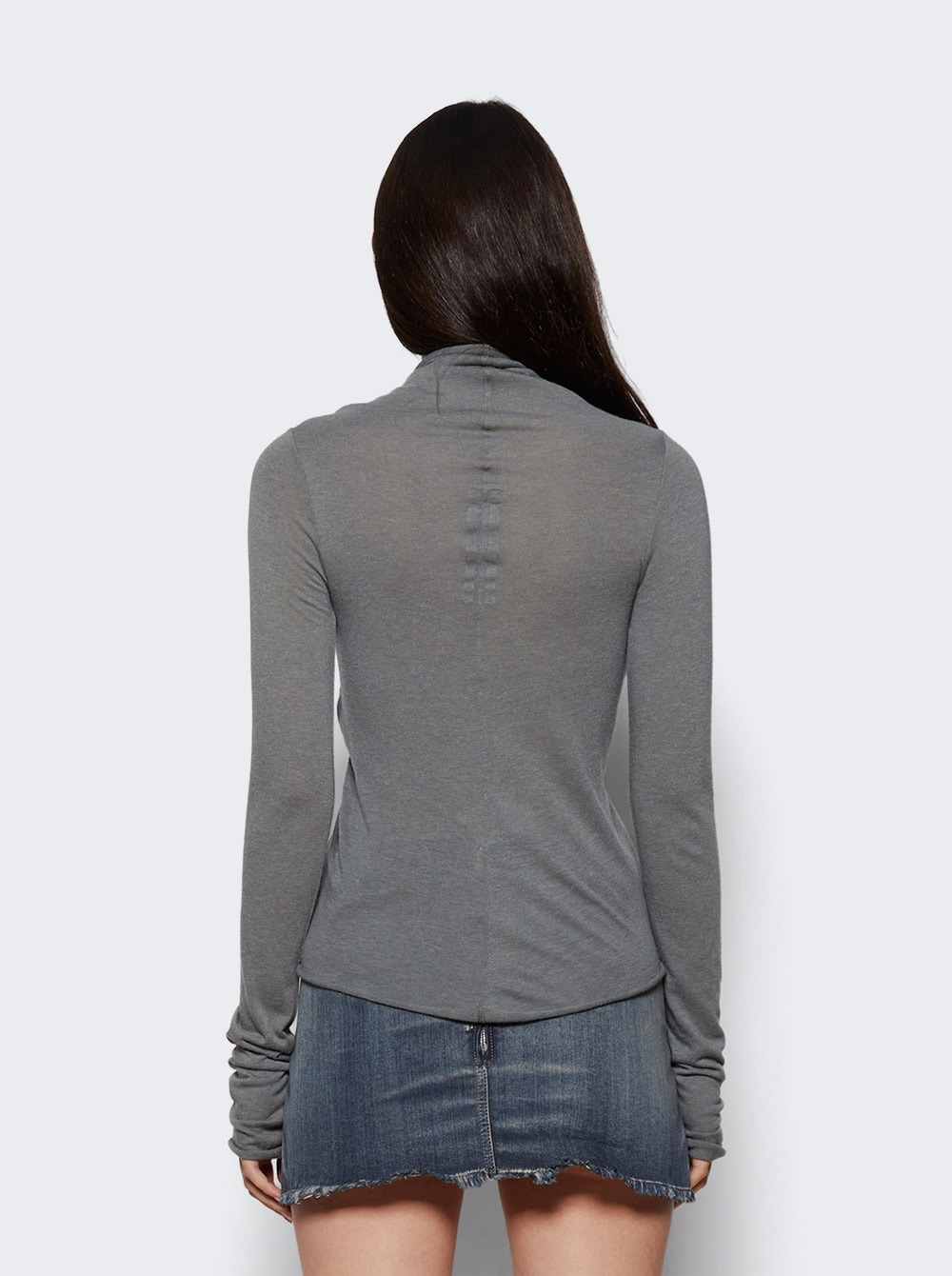 Allanah Long Sleeve Tee Washed Indigo - 4