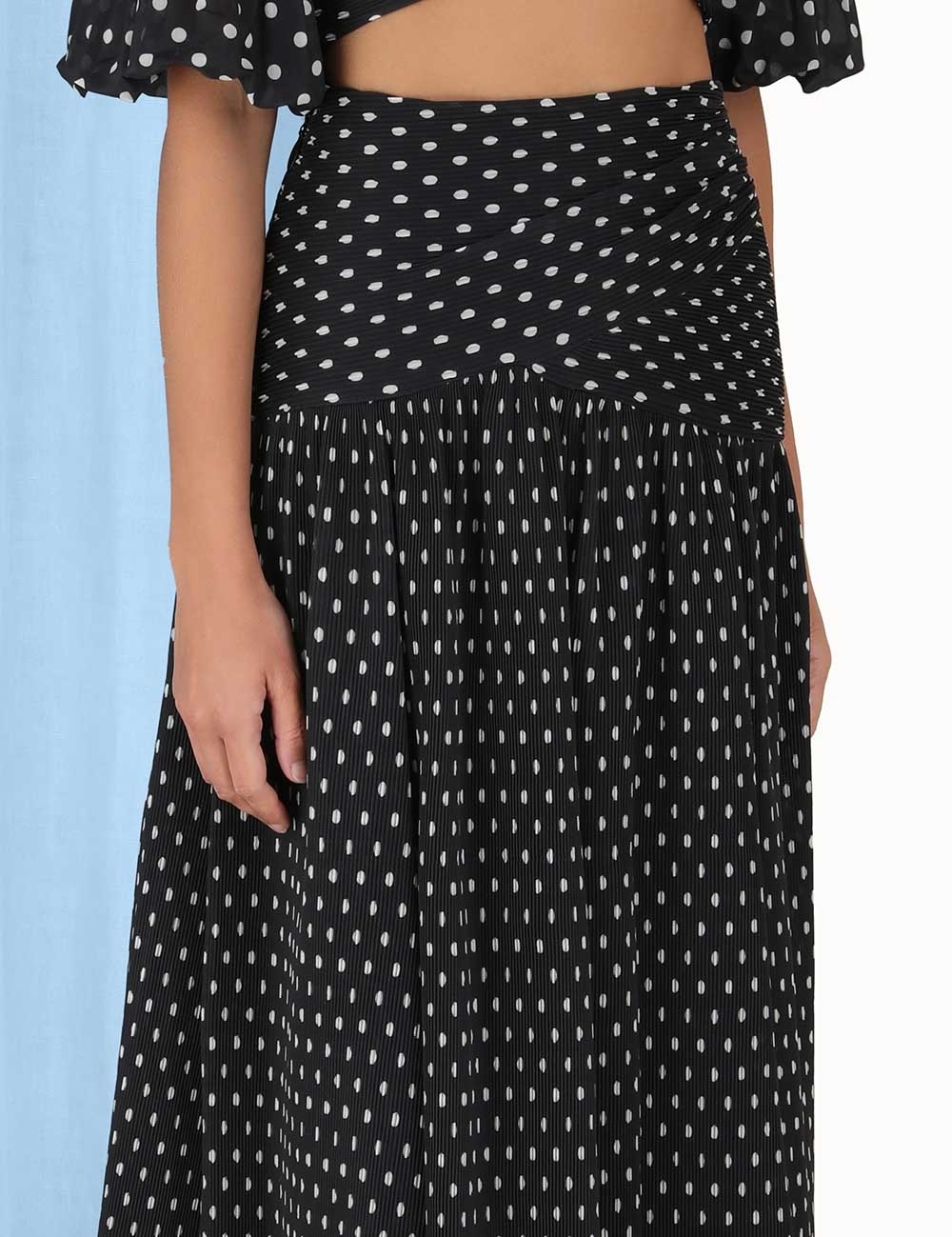 PLEATED MIDI SKIRT - 5