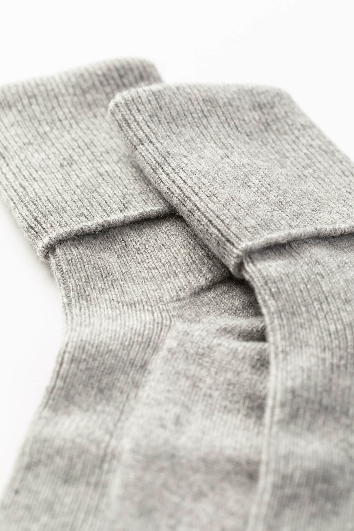 Women's Grey Cashmere Socks - 2