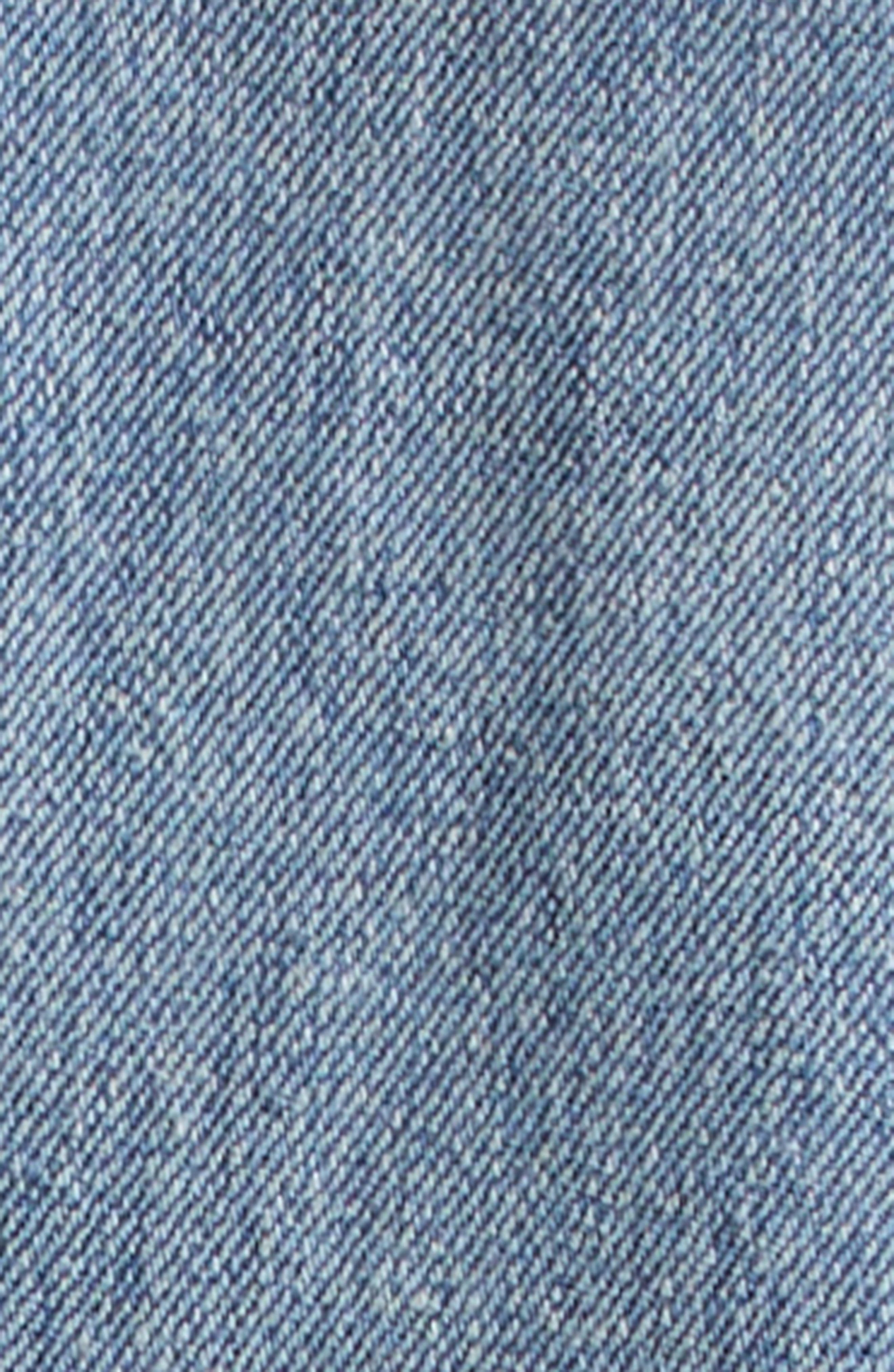 Maison Margiela Corduroy Collar Denim Sports Jacket in Light Blue at Nordstrom - 6