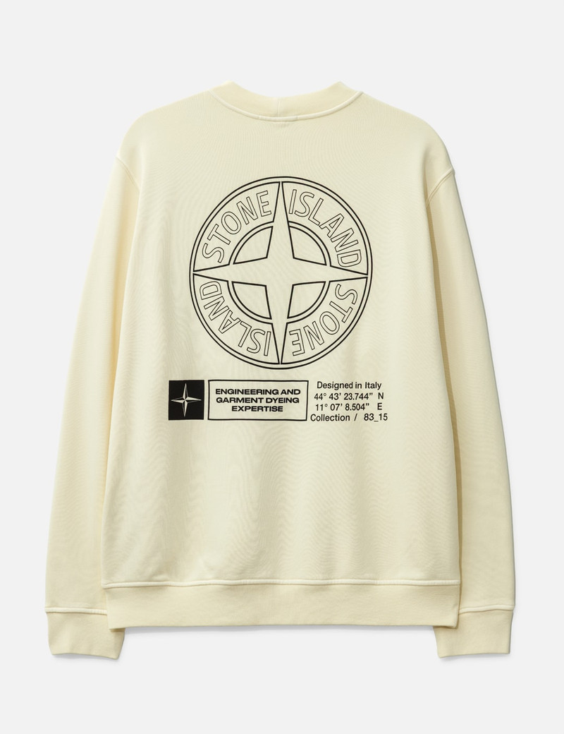 COTTON FLEECE 'INDUSTRIAL FOUR' PRINT SWEATSHIRT 2