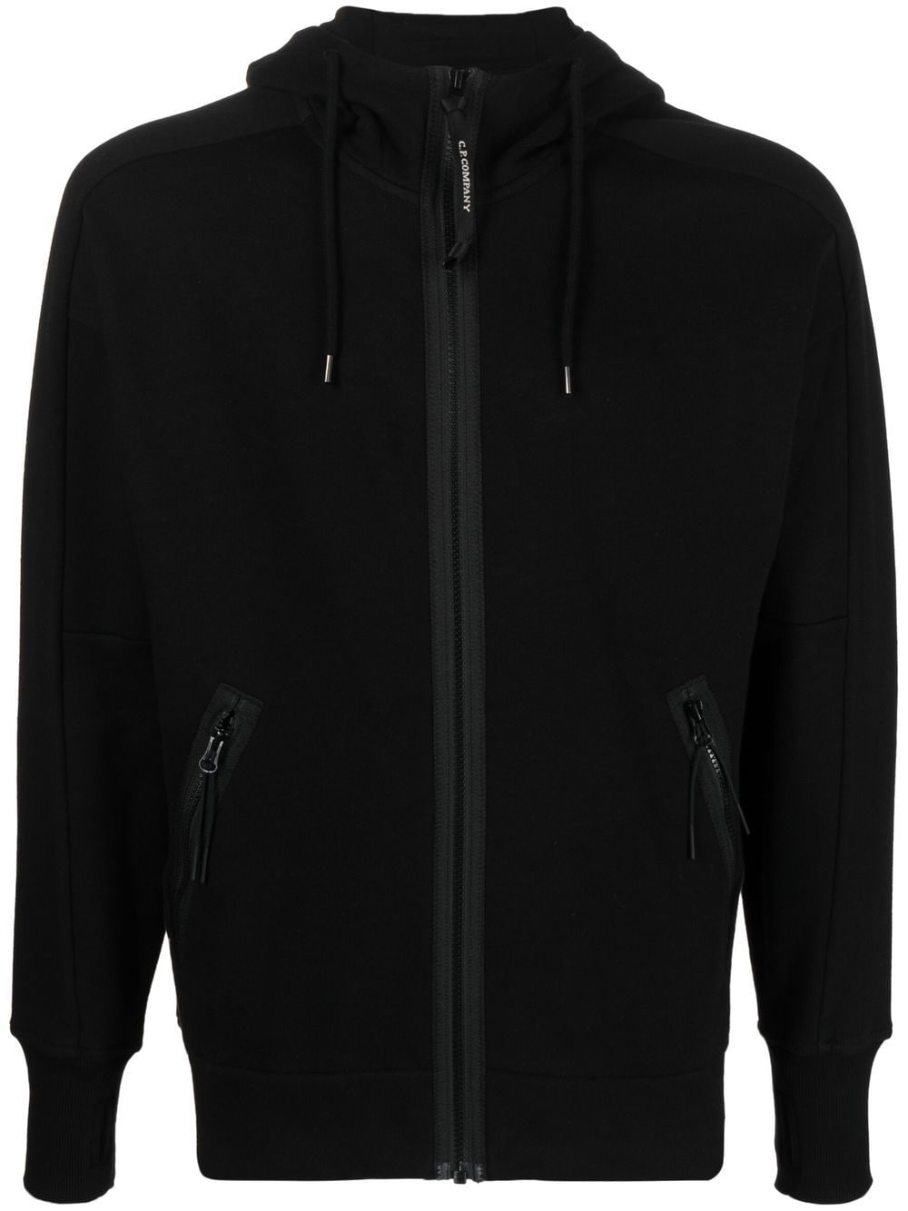 zip-up cotton hoodie - 1