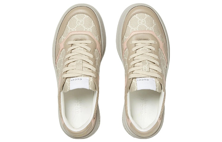 (WMNS) Gucci GG Sneaker 'Oatmeal Light Pink' 700775-UPG90-9595 - 3