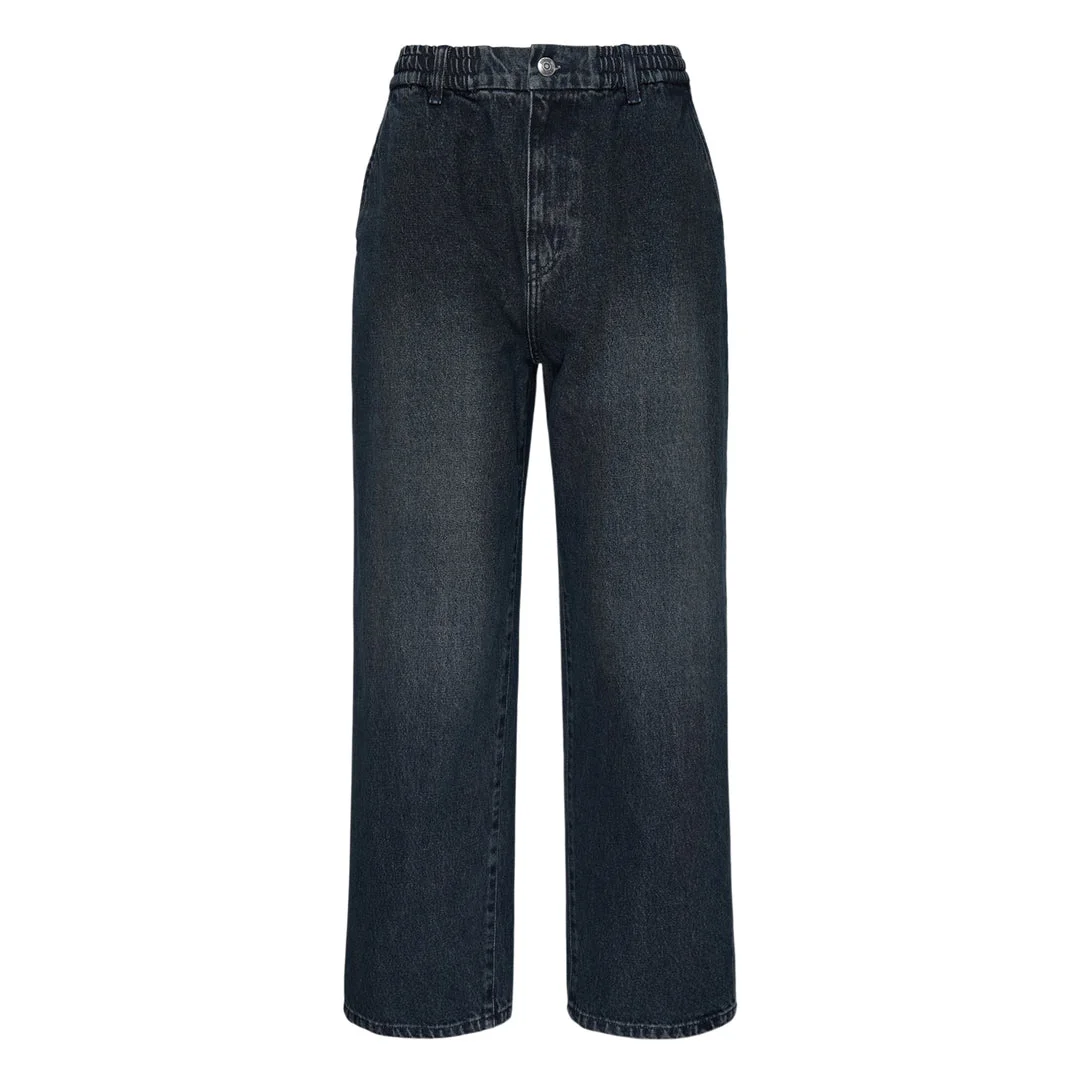 Elastic Waist Jeans - 1