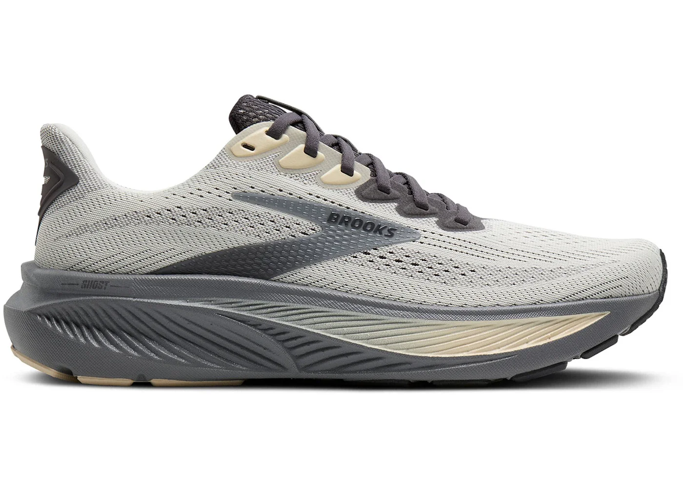 Brooks Ghost 17 Vaporous Grey Primer Sand - 1