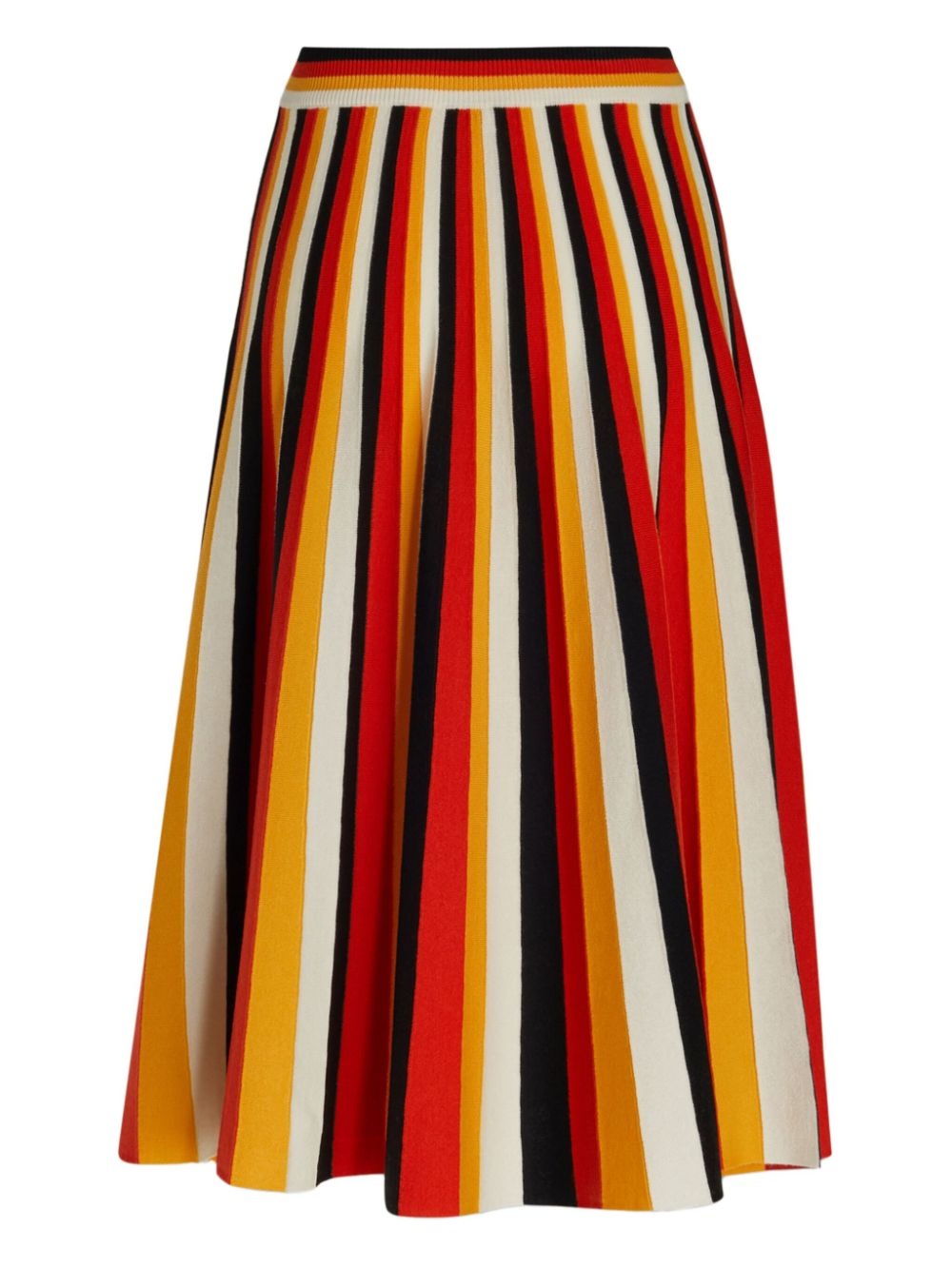 striped midi skirt - 2