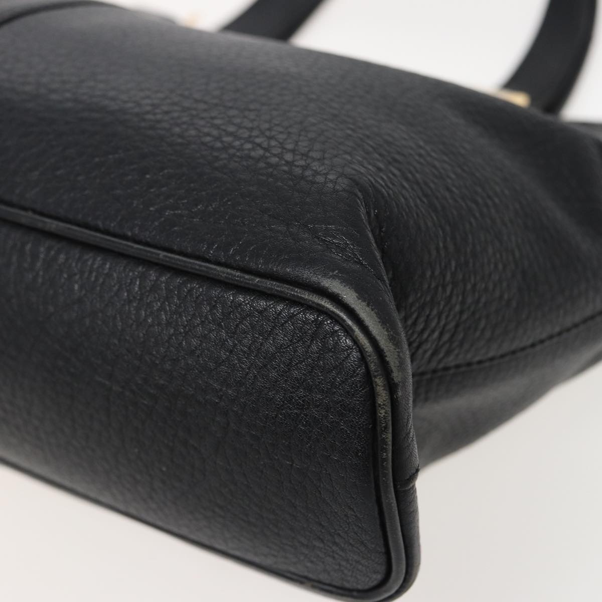 Burberry Hand Bag Leather Black - 9