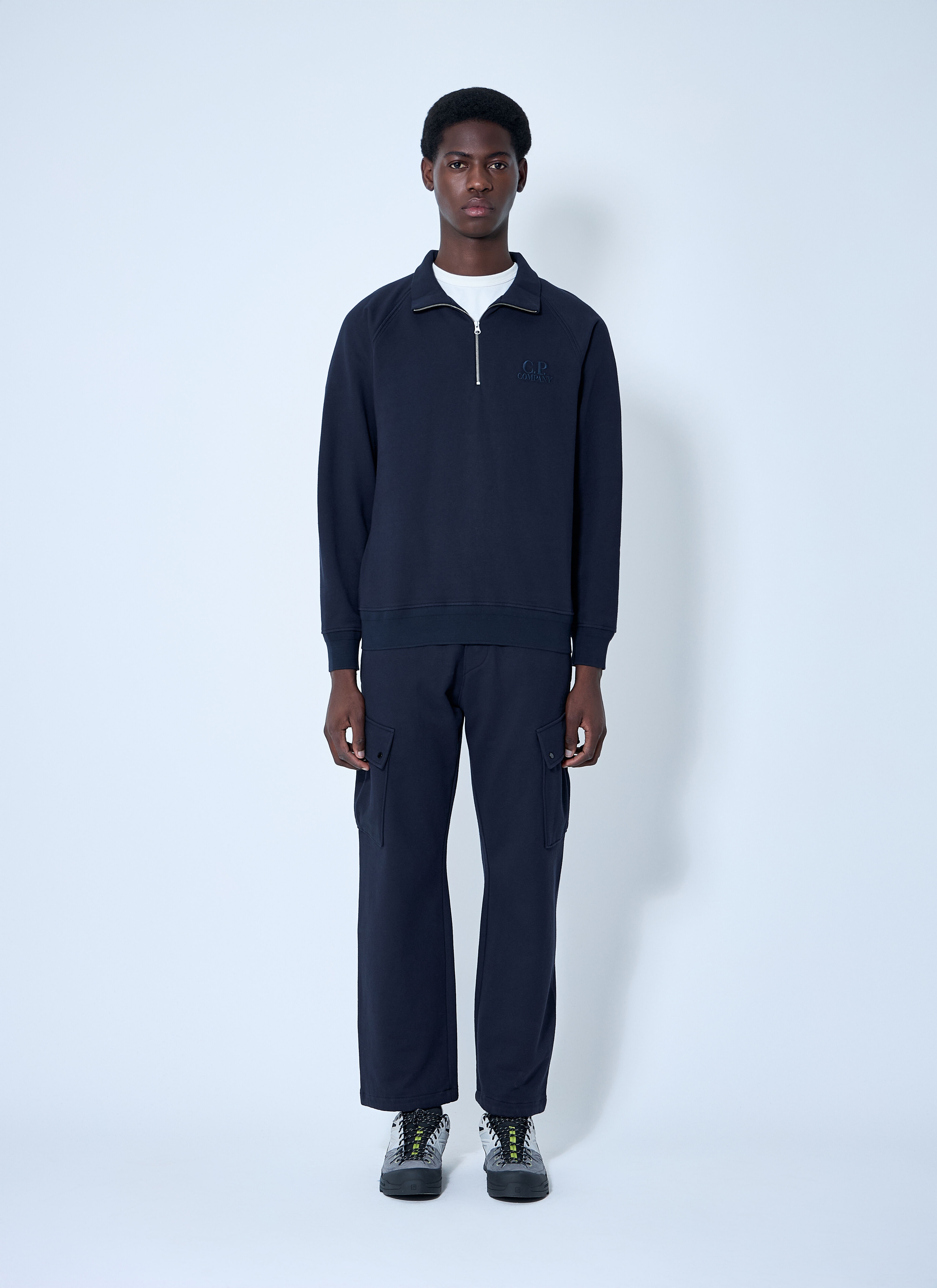Diagonal Raised Fleece Sweatshirt - 2