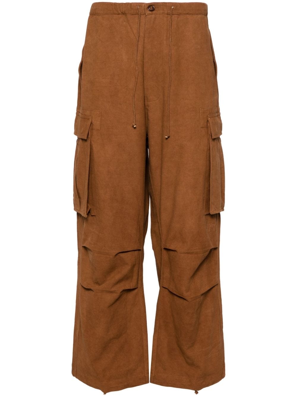 organic cotton cargo trousers - 1