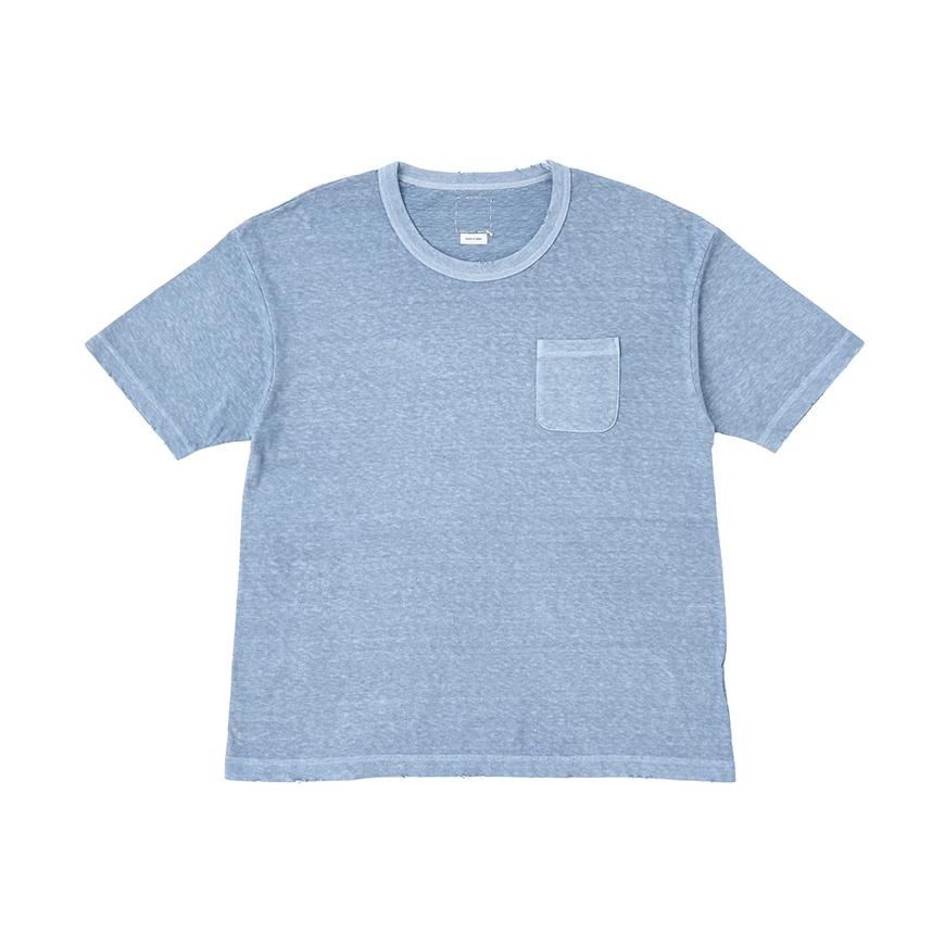 JUMBO TEE S/S (UNEVEN DYE) BLUE - 1