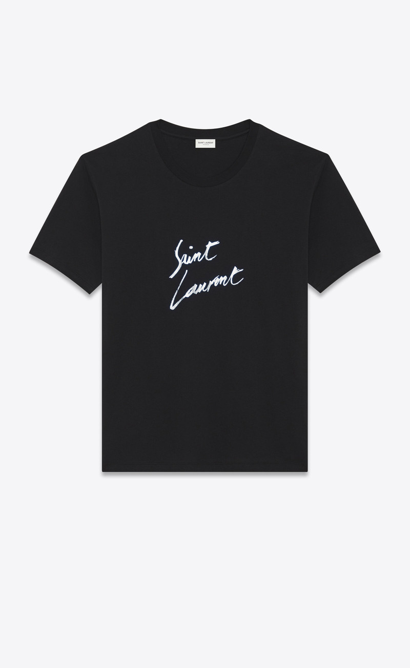 saint laurent signature t-shirt 3