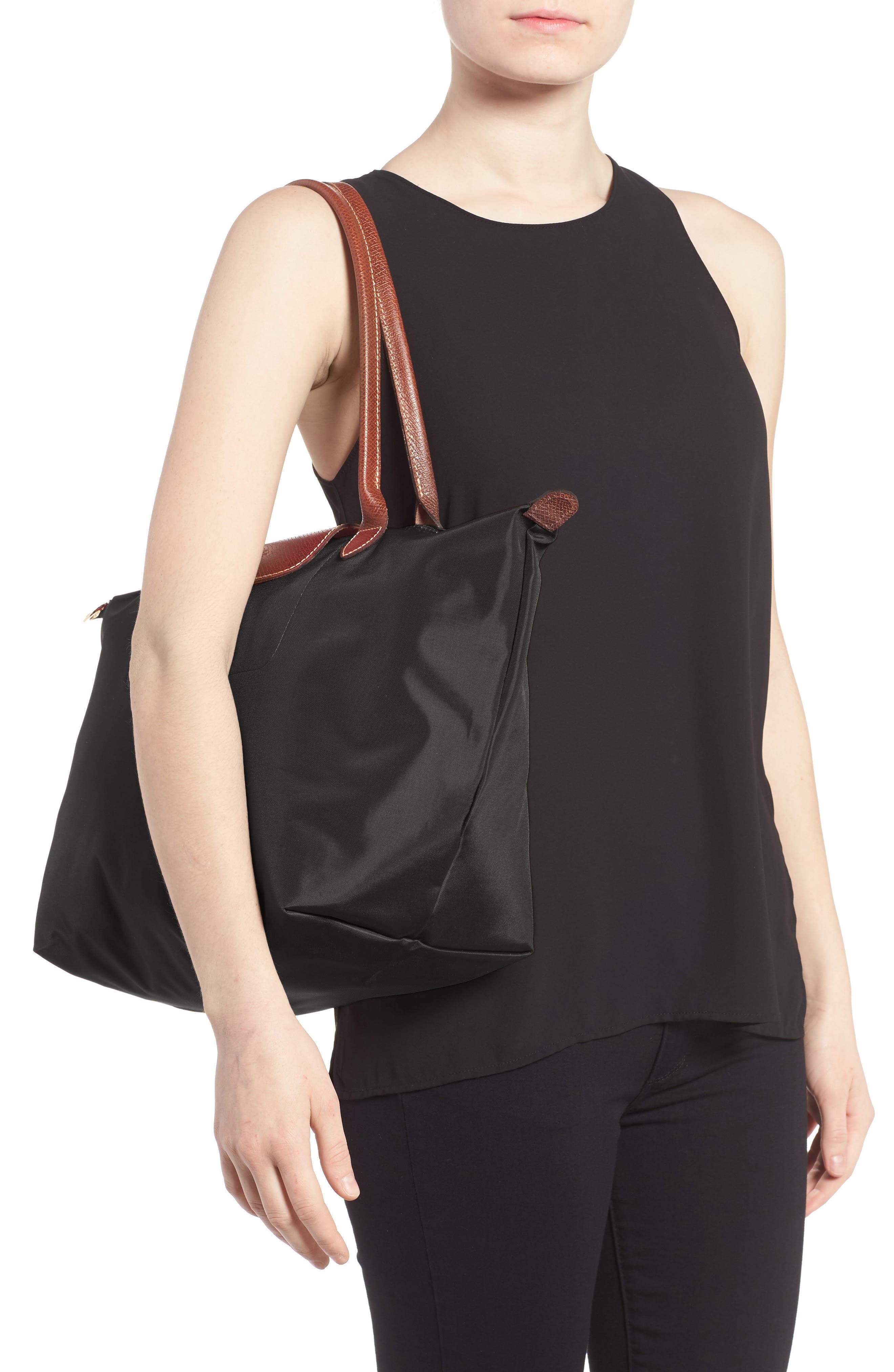 Longchamp Large Le Pliage Tote in Black at Nordstrom - 2