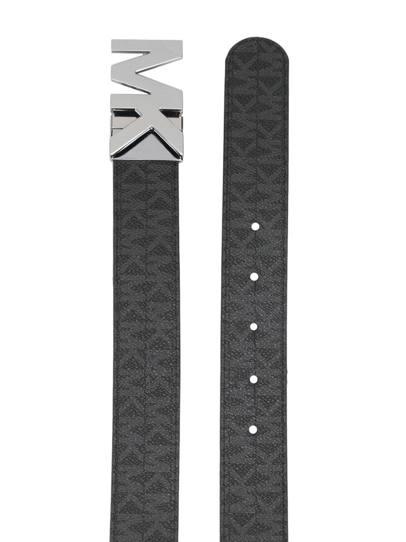 MICHAEL KORS reversible logo buckle belt outlook