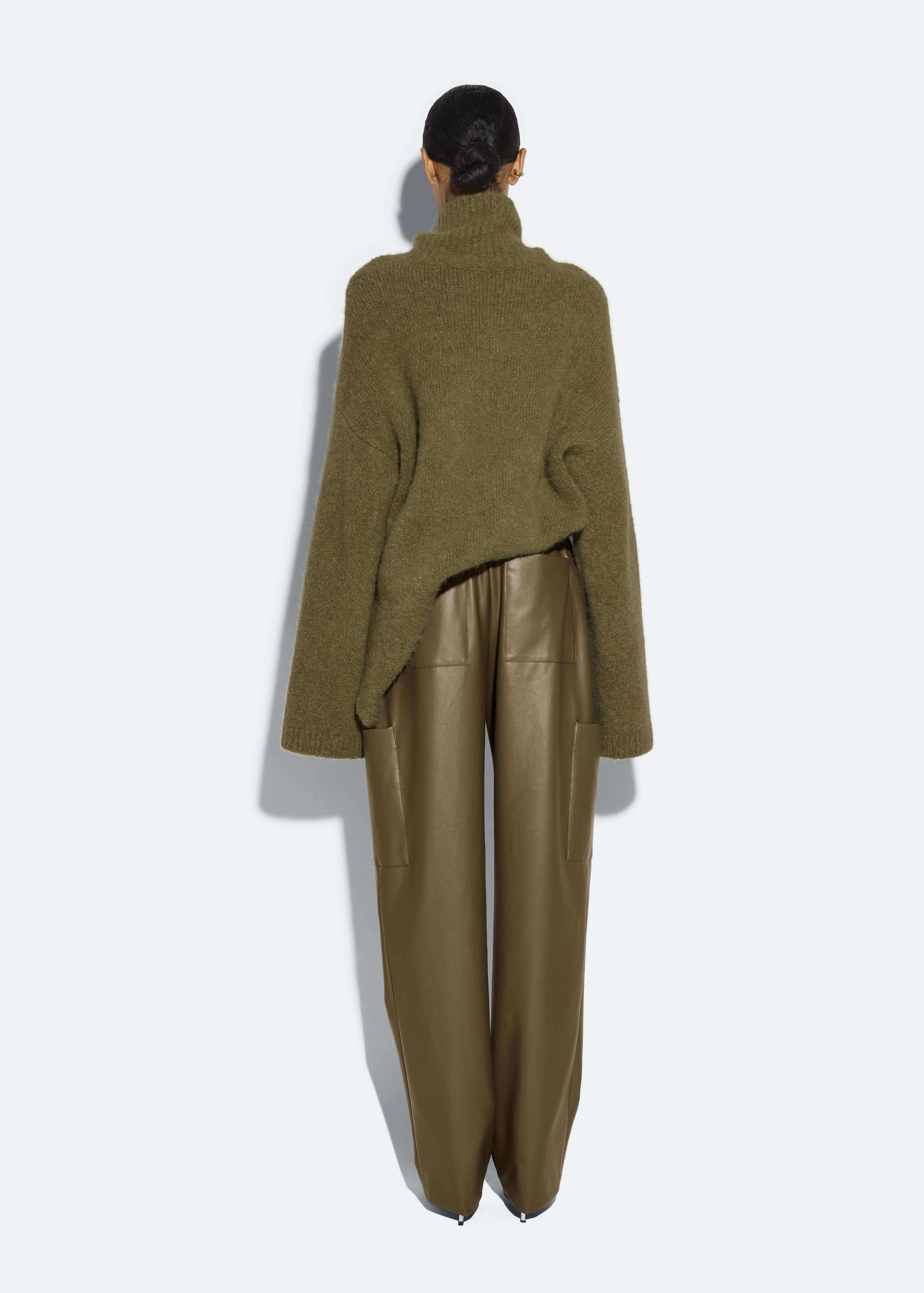 Faux Leather Tapered Trouser - 3