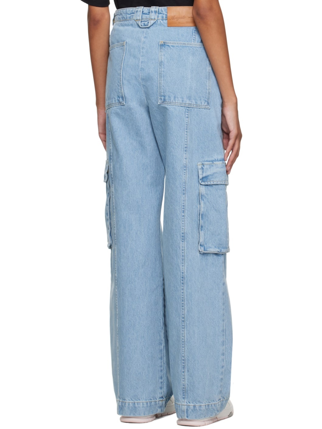 Blue Patch Cargo Jeans - 3