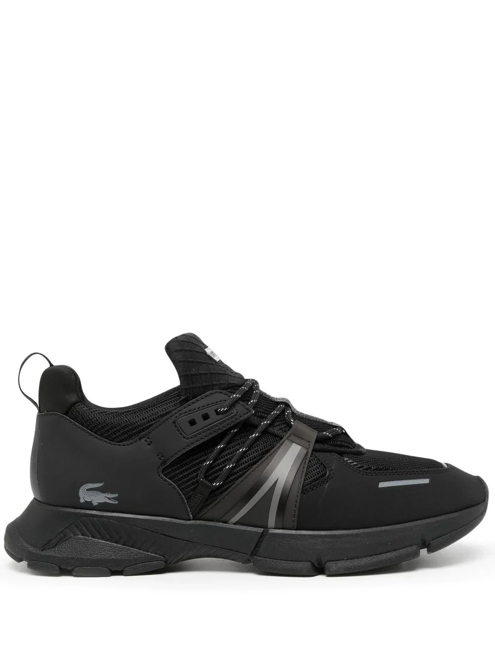 panelled lace-up fastening sneakers - 1