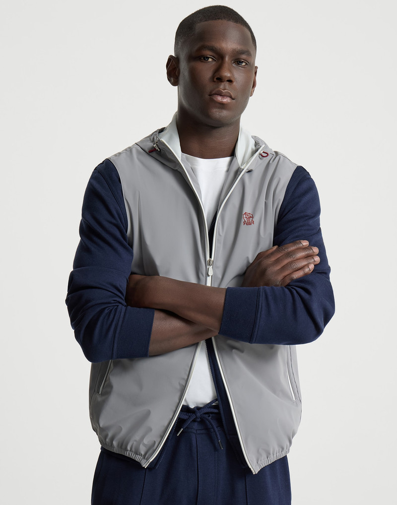 후드 zip-front vest 5