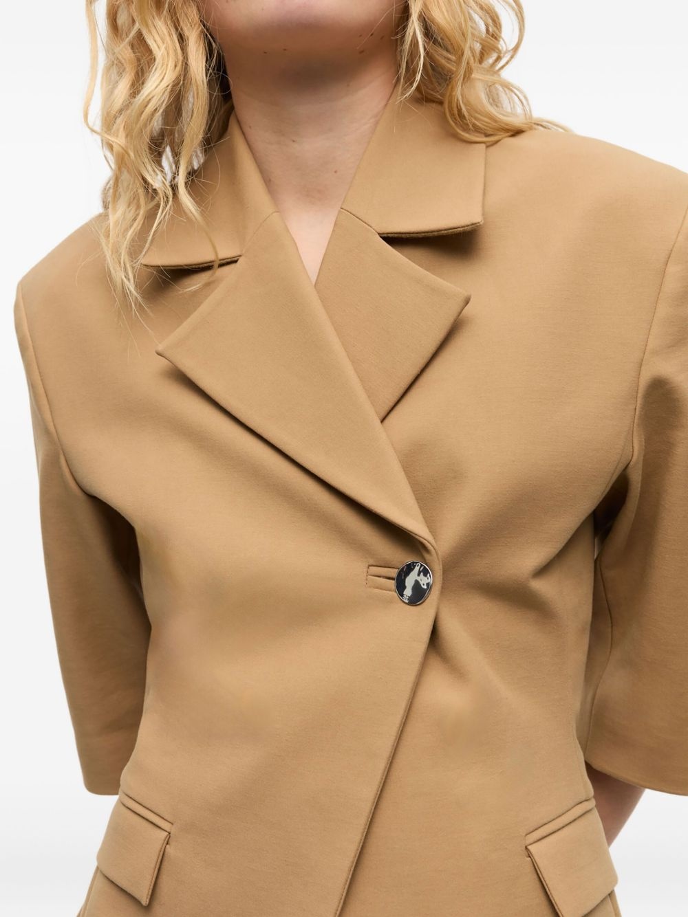 short-sleeved blazer - 5