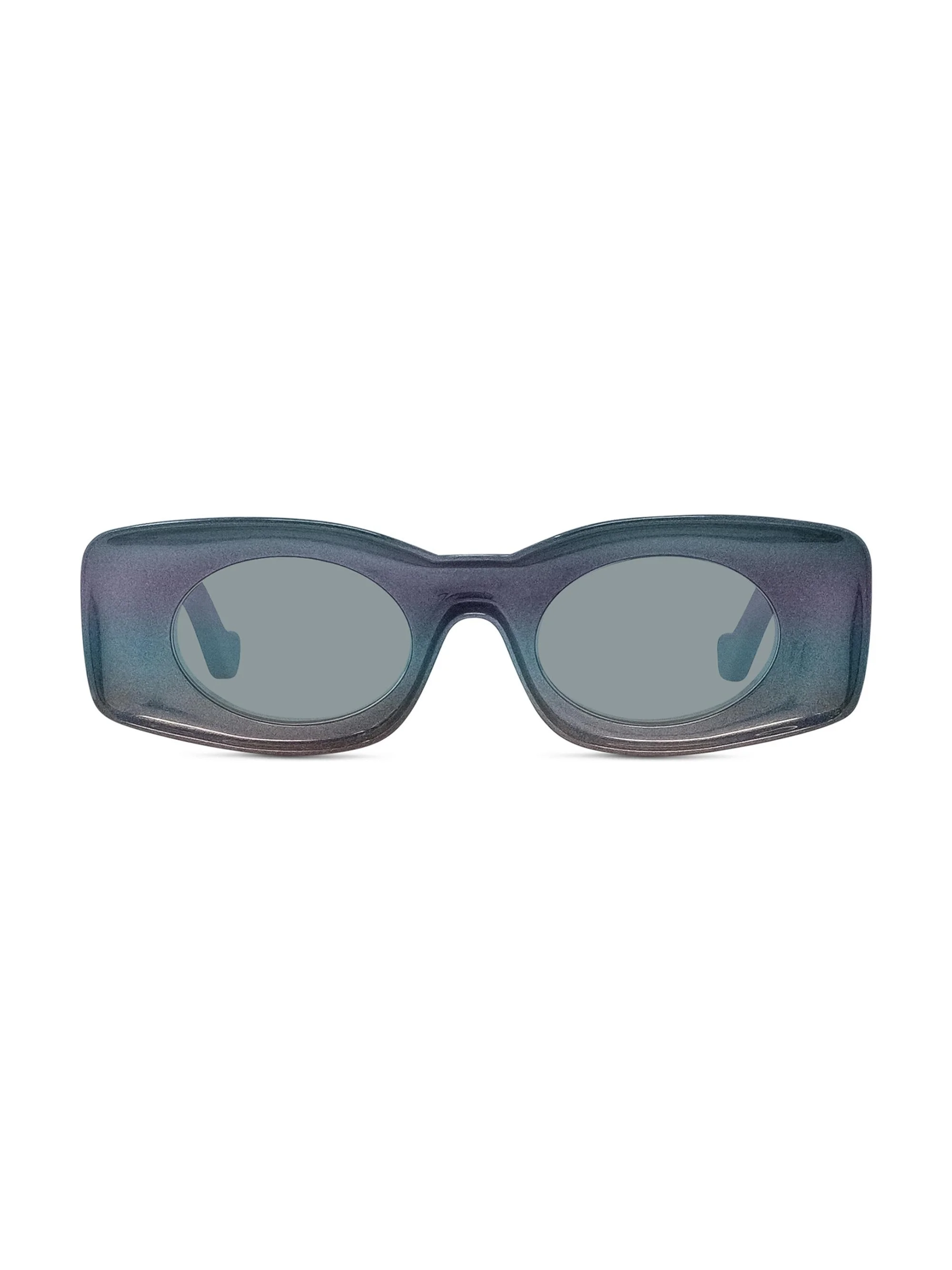 Men's LOEWE x Paula's Ibiza 49MM Square Sunglasses - Black Sparkle Blue Mirror - 1