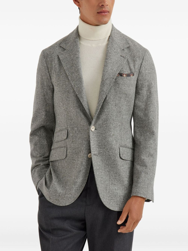flecked-effect blazer 3
