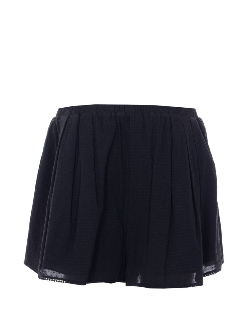 ELEH elasticated embroidered shorts outlook