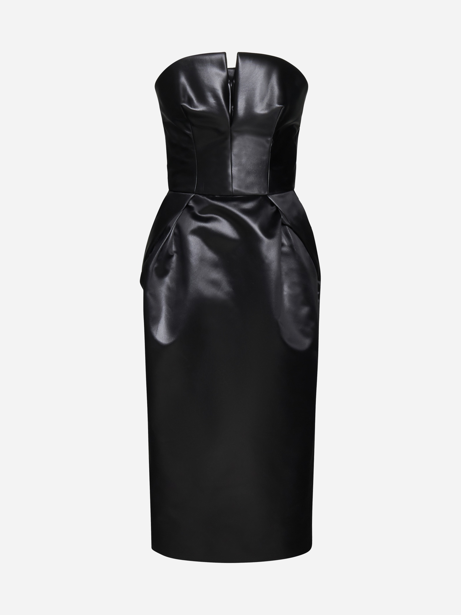 Maison Margiela Satin midi bustier dress | danielloboutique