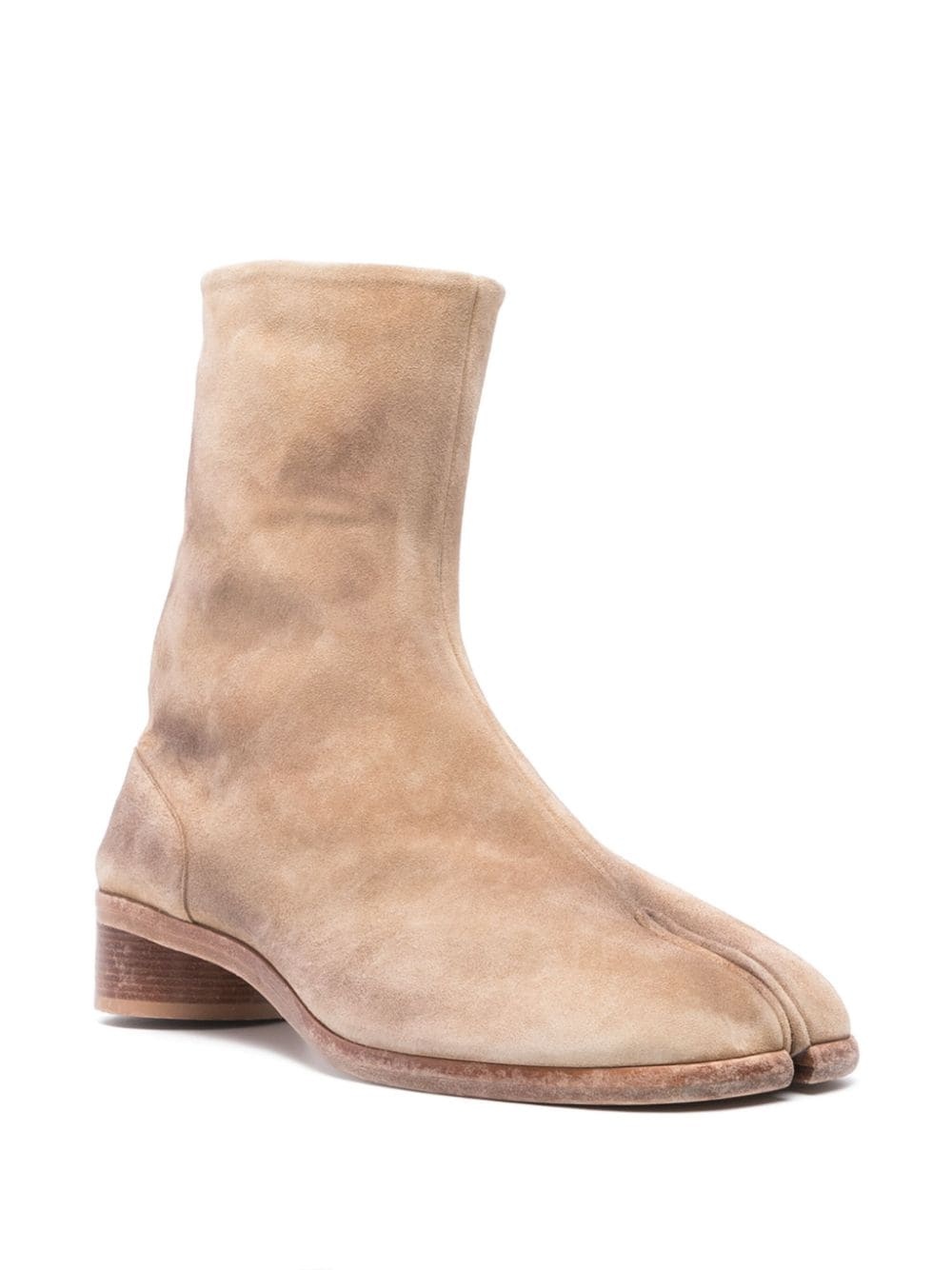TABI SUEDE ANKLE BOOTS H30 (BEIGE) - 4