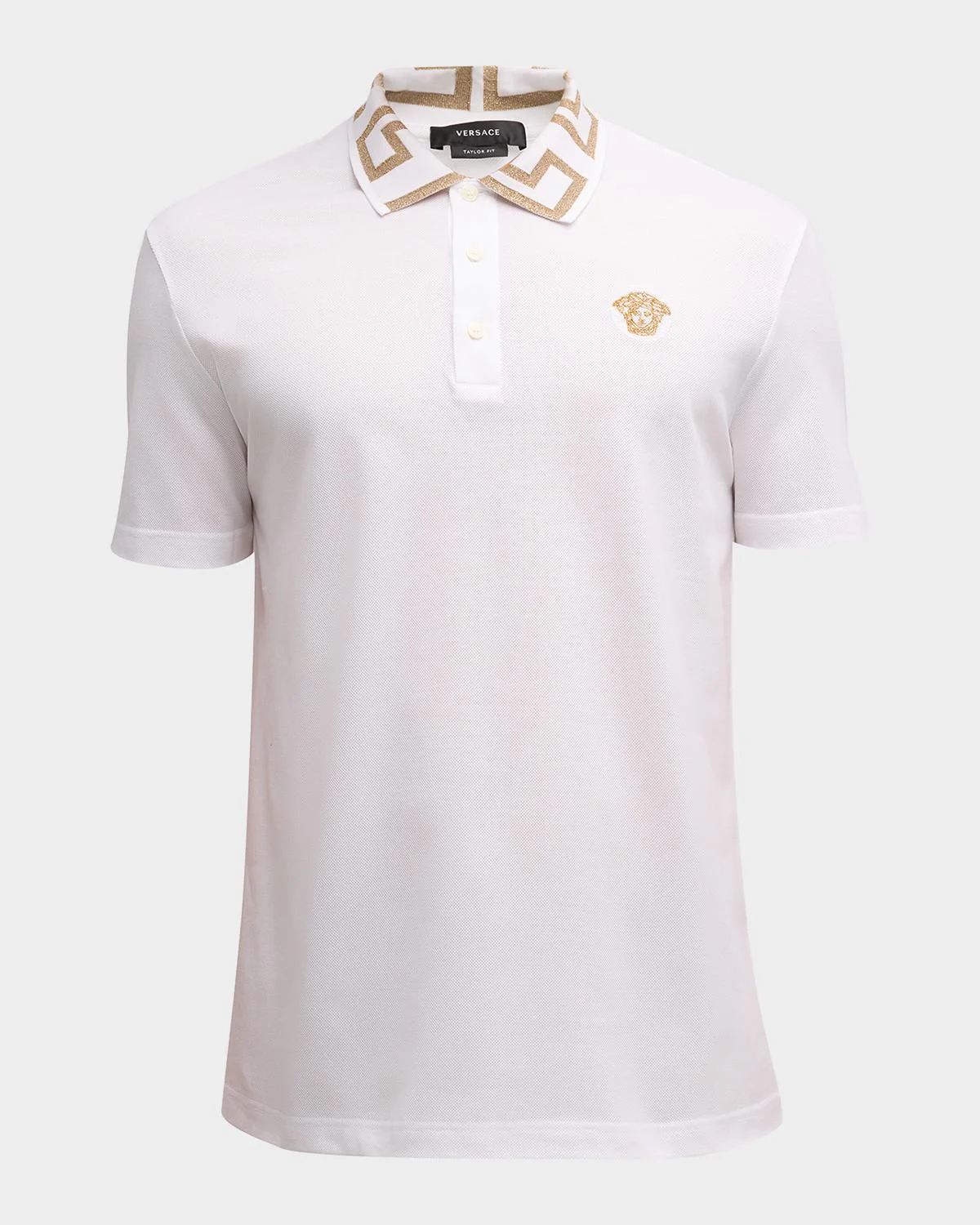 Men's Greca-Collar Polo Shirt - 1