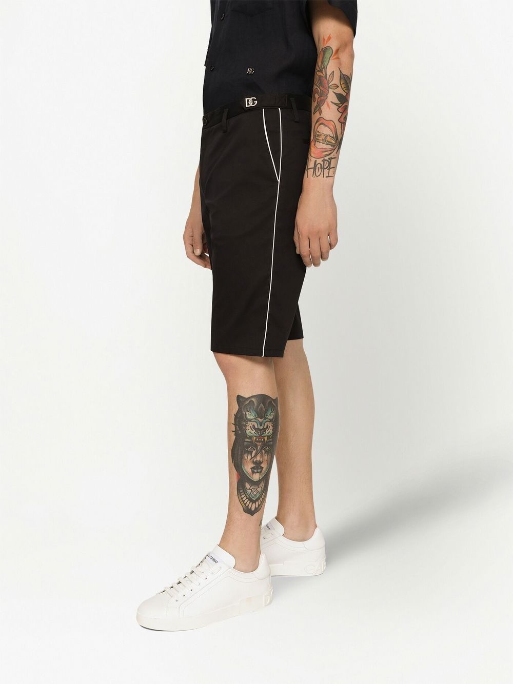 pressed-crease tailored shorts - 5