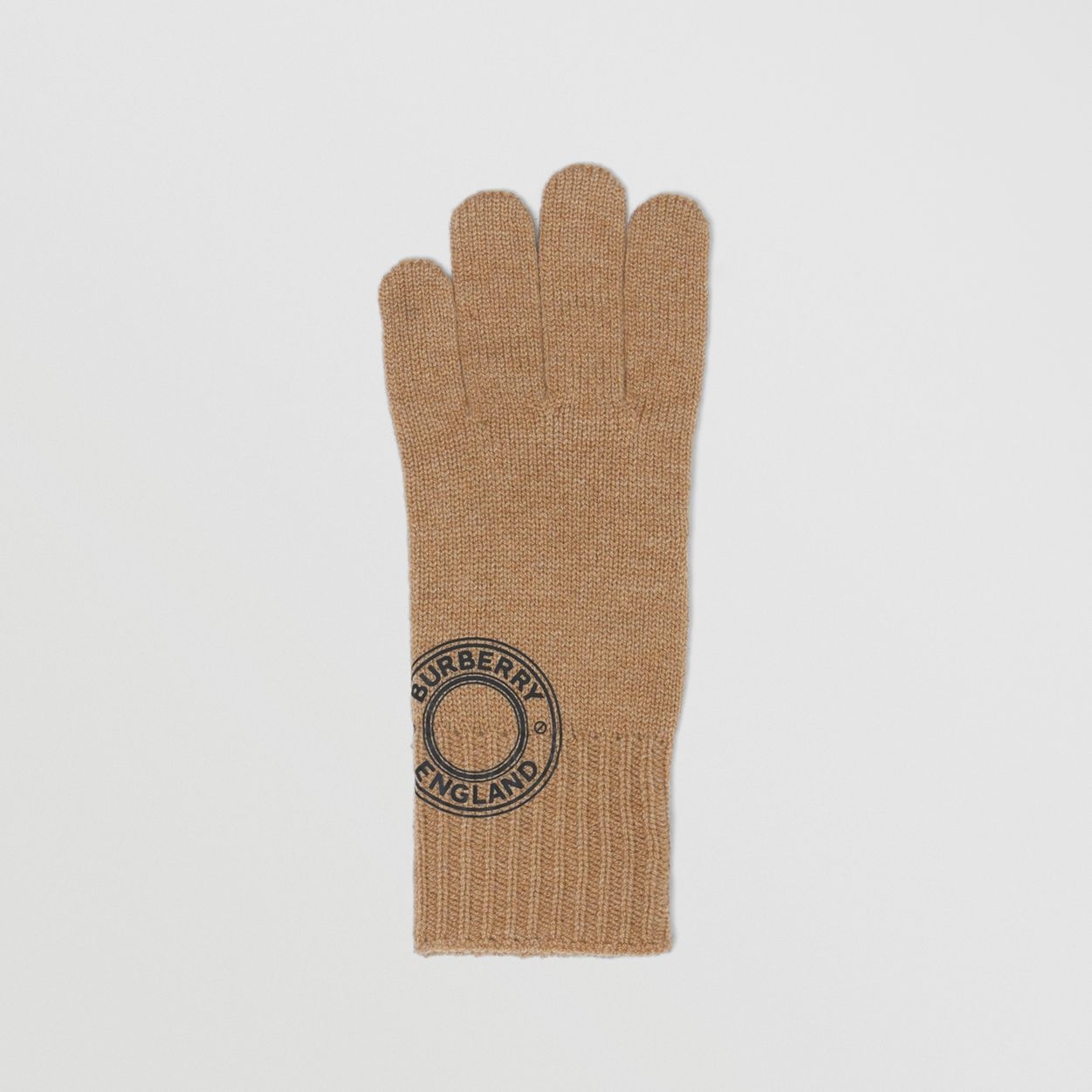 Logo Graphic Cashmere Blend Gloves - 3