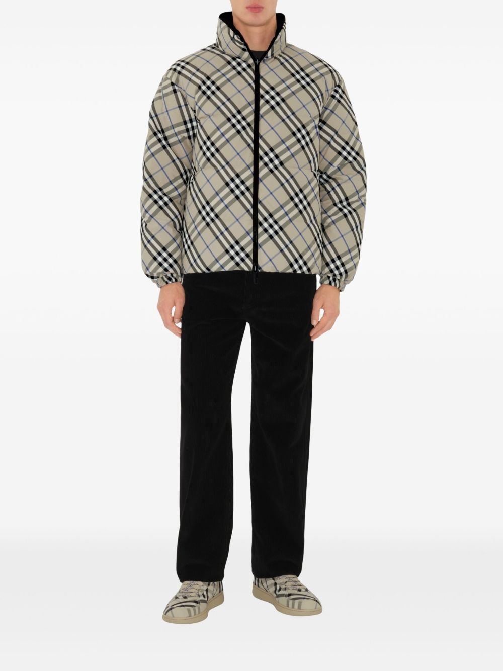 Reversible Check Snowdon puffer jacket - 2