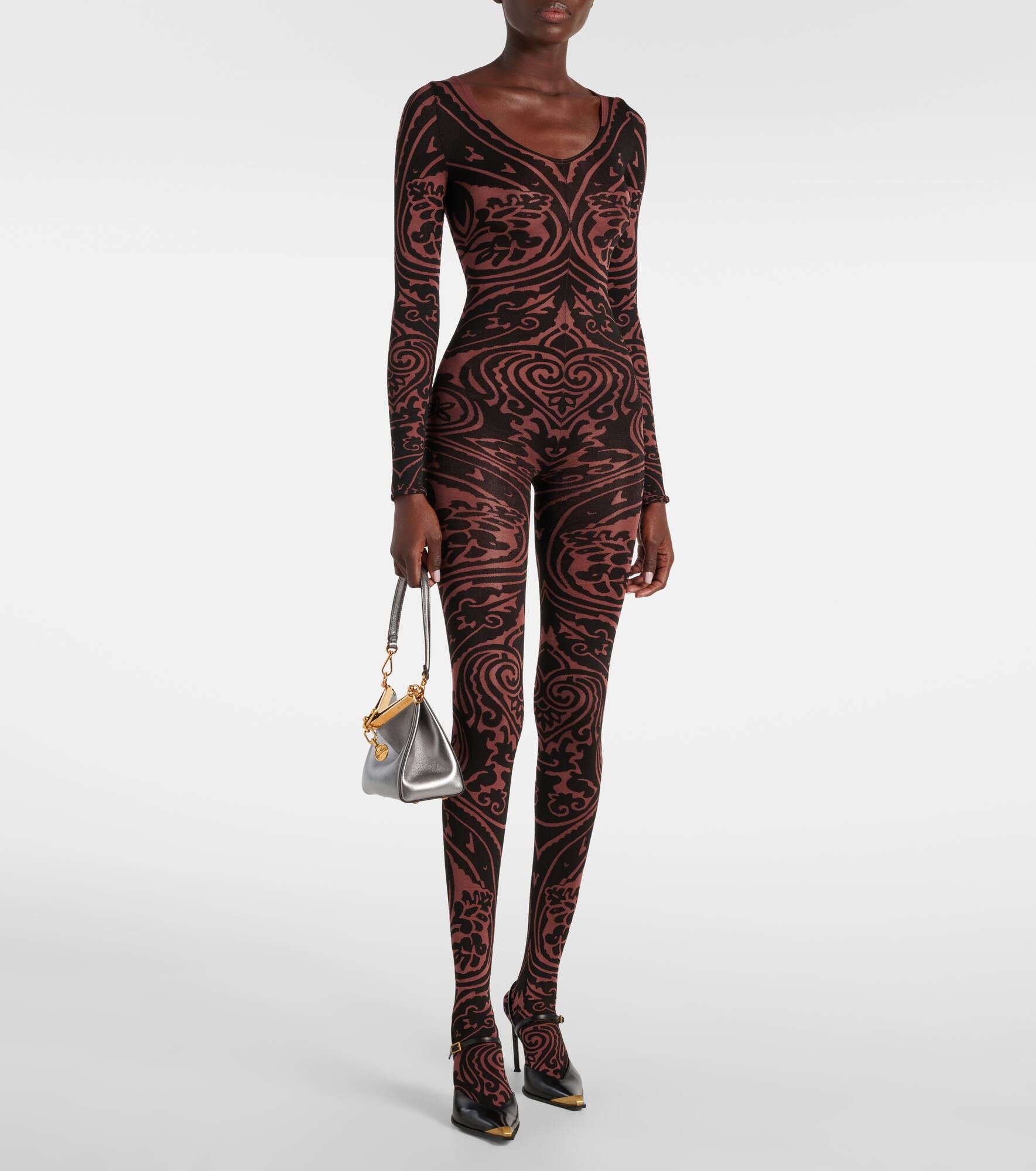 x Etro Tattoo paisley catsuit - 6
