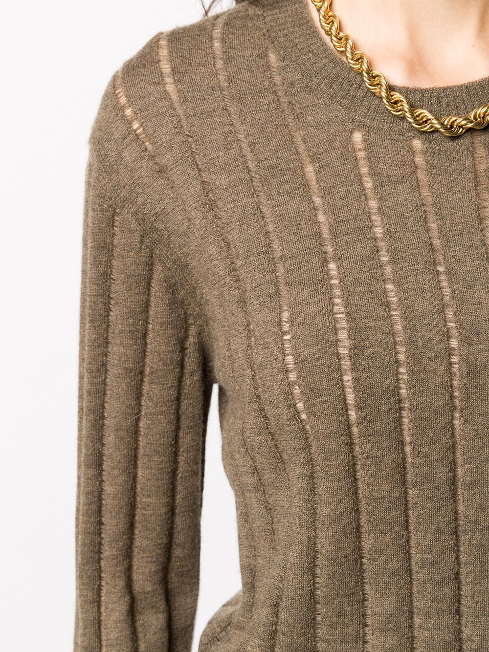 ribbed cashmere jumper - 5