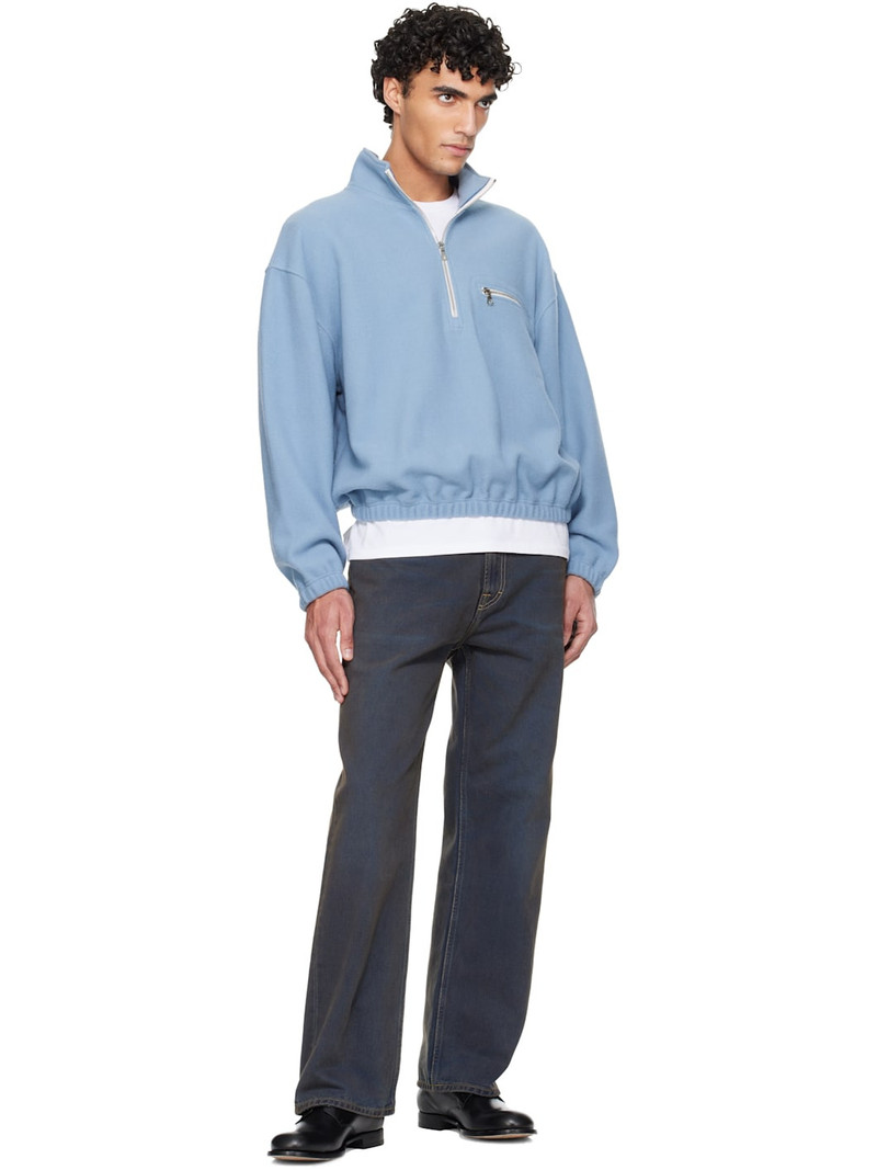 RIER Blue Fleece Sweater outlook