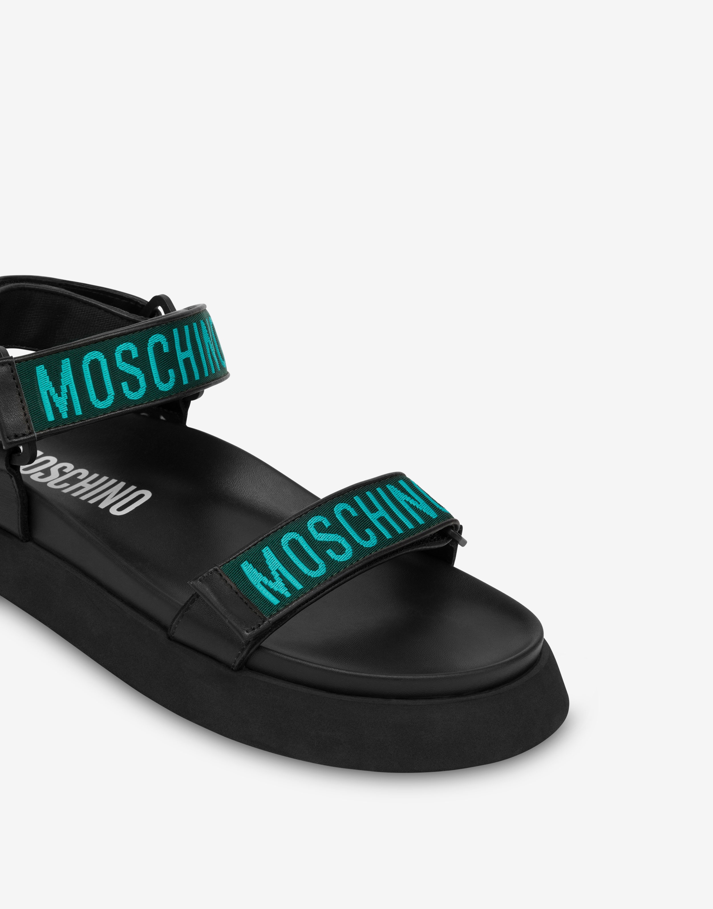 MOSCHINO LOGO SANDALS - 4