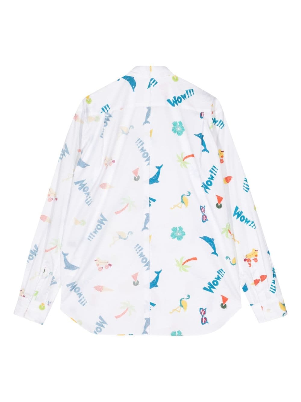 graphic-print cotton shirt - 2