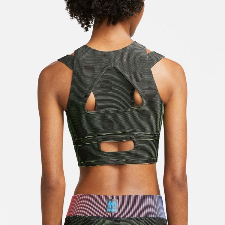 (WMNS) Nike x Off-White Crop Top 'Black Dot' CU2481-010 - 5