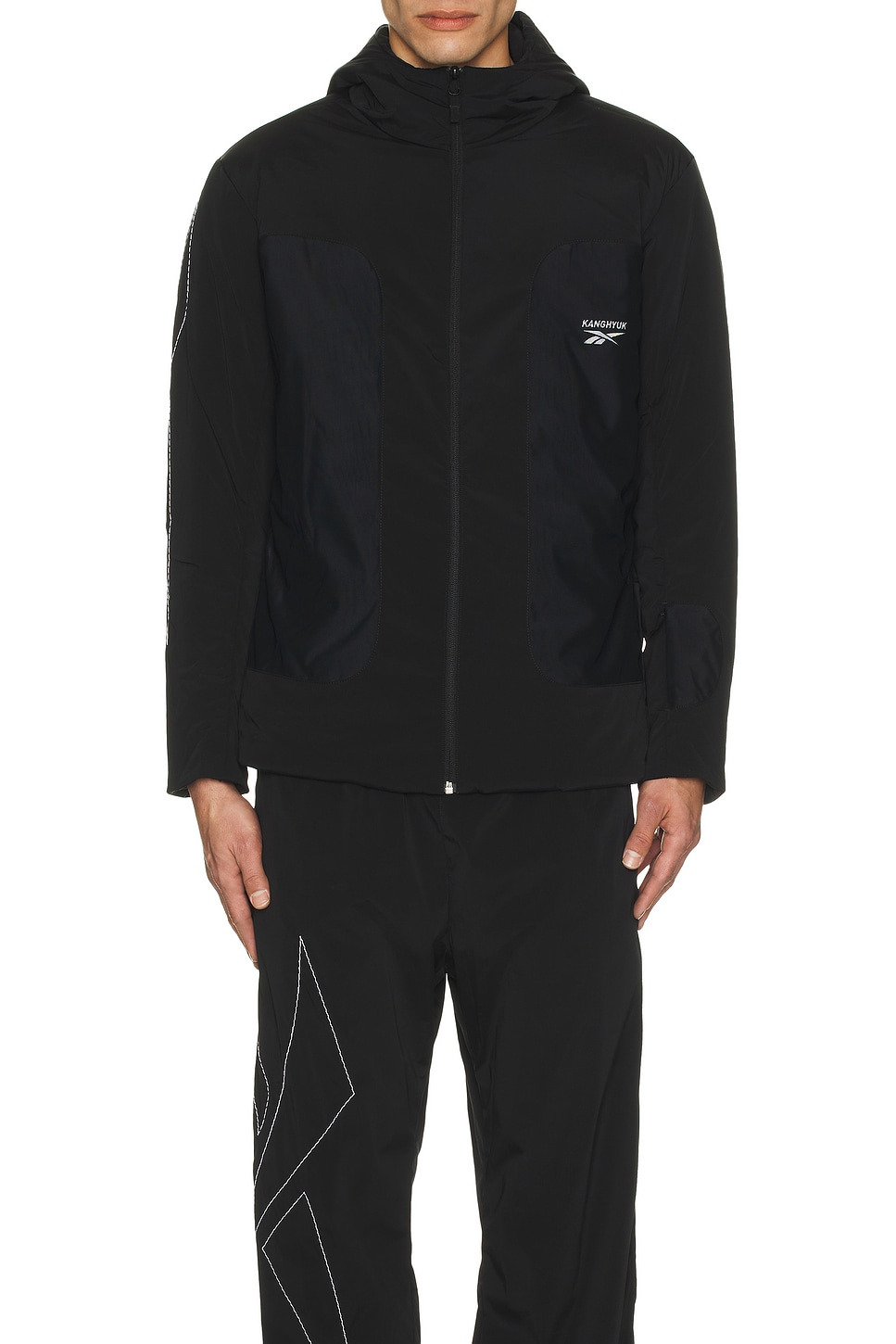 X Kanghyuk Stitched Logo Padded Jacket - 4