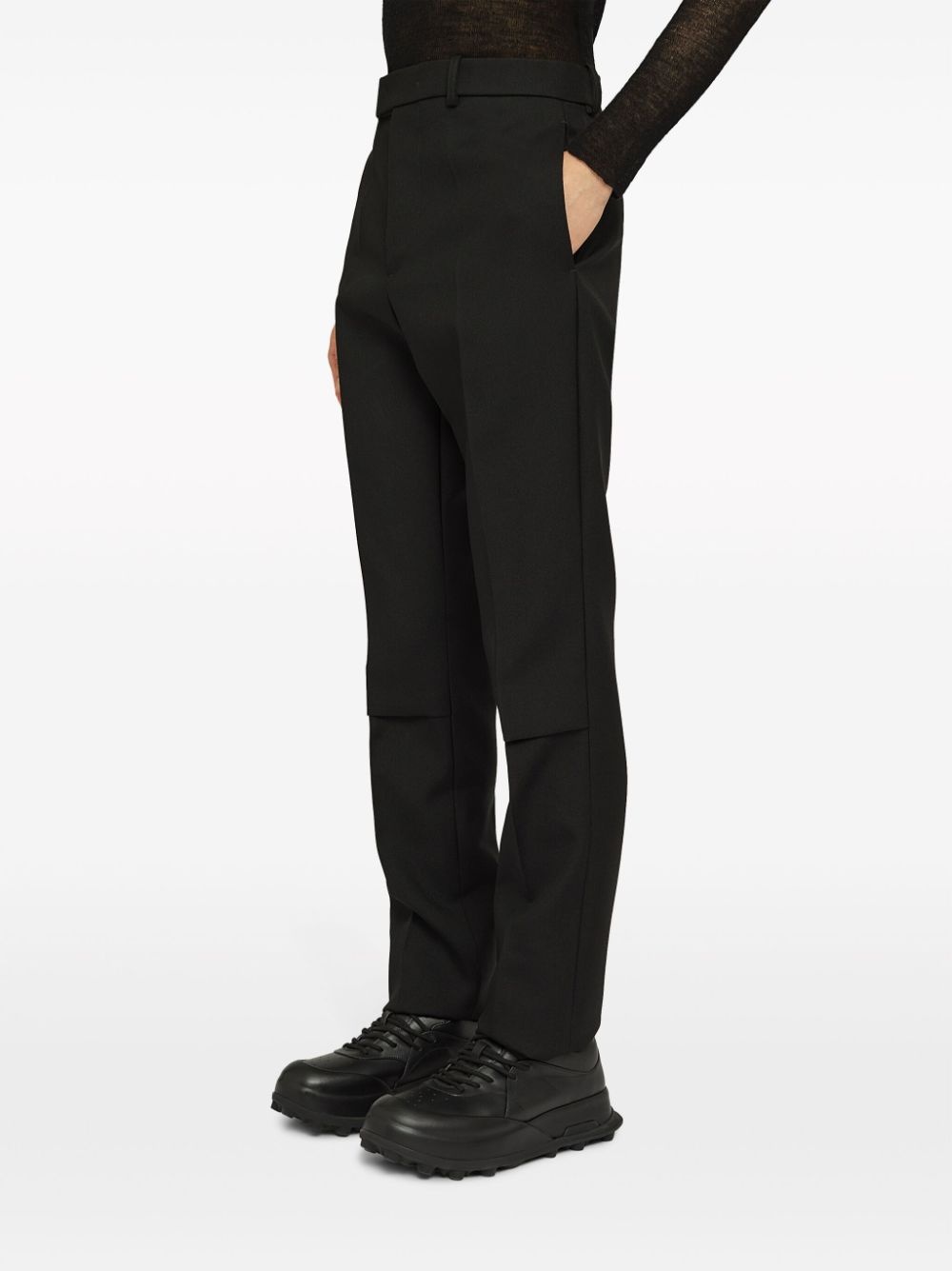 slim-fit tailored wool trousers - 5