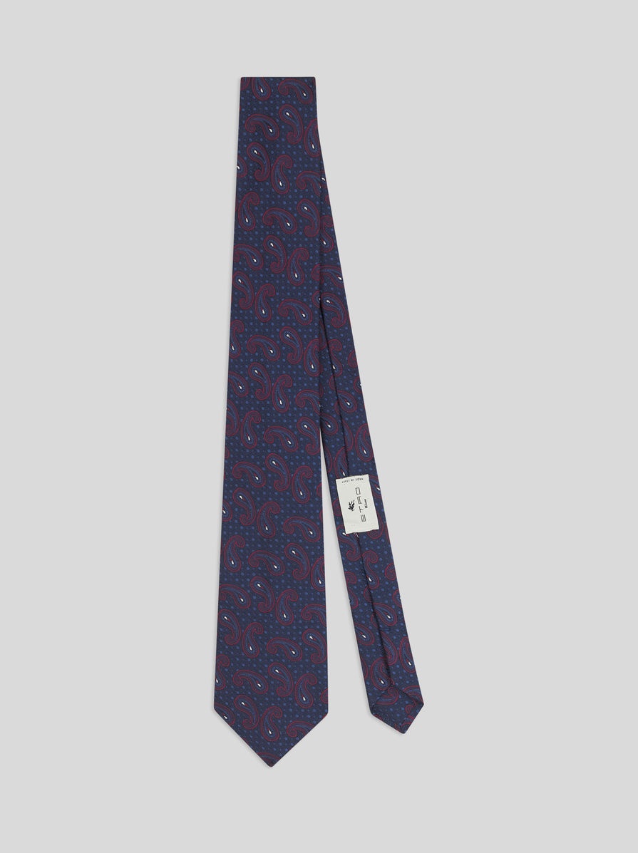 PAISLEY SILK JACQUARD TIE - 1