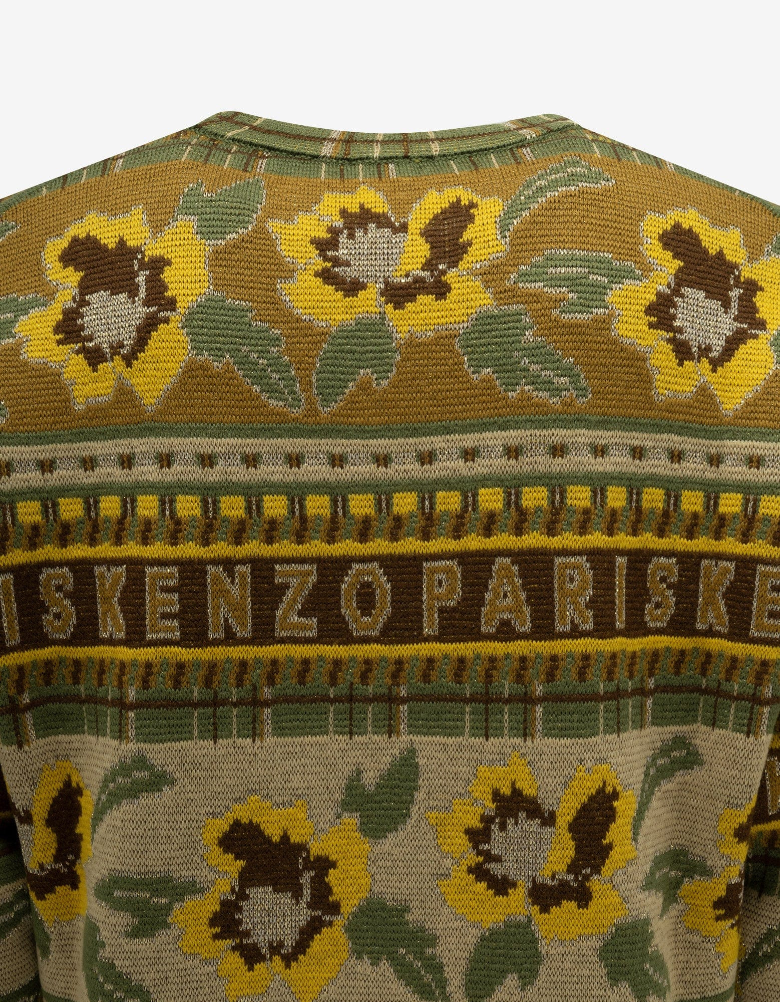 Kenzo Yellow Fair Isle Sweater - 4