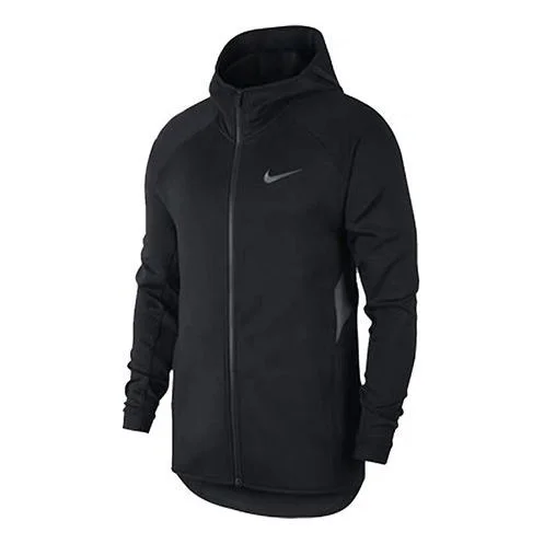Nike Zipper Basketball Sports Hooded Jacket Black AT3264-010 - 1