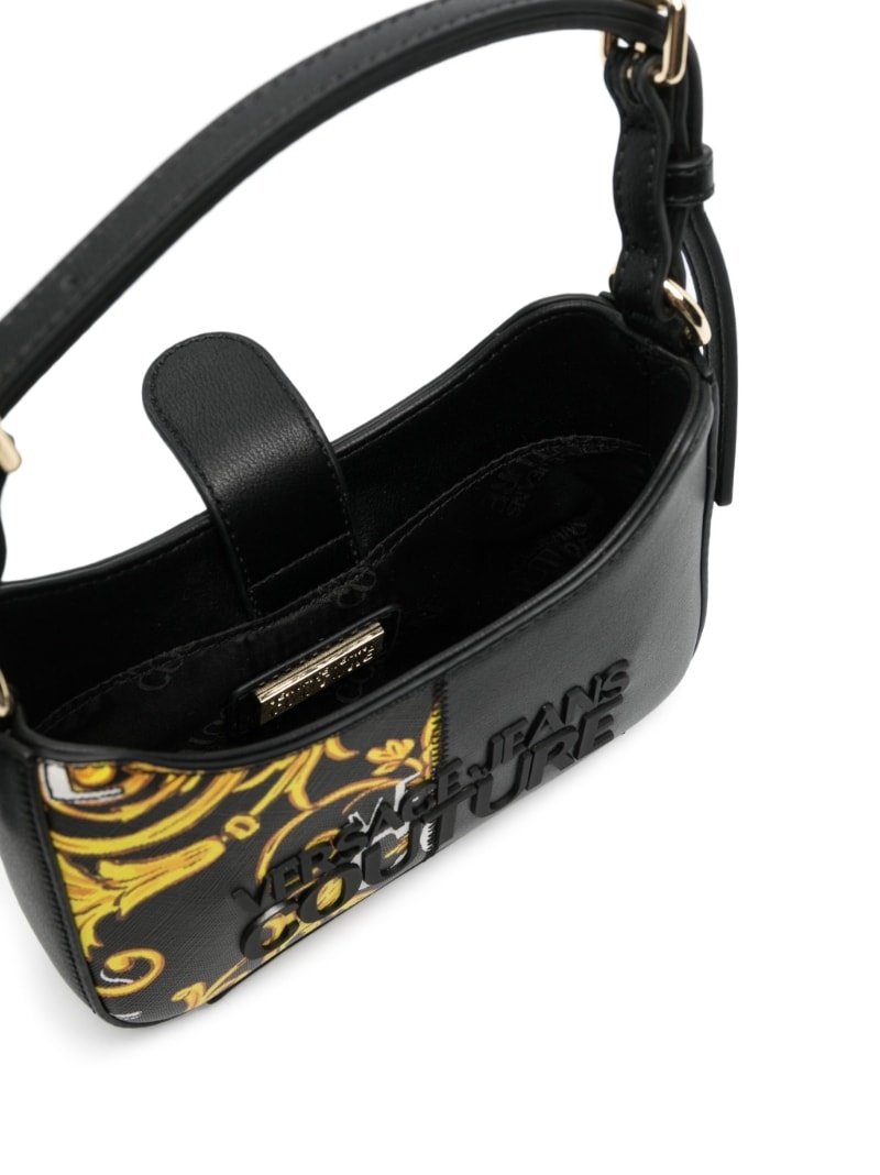 baroque-pattern print shoulder bag - 8