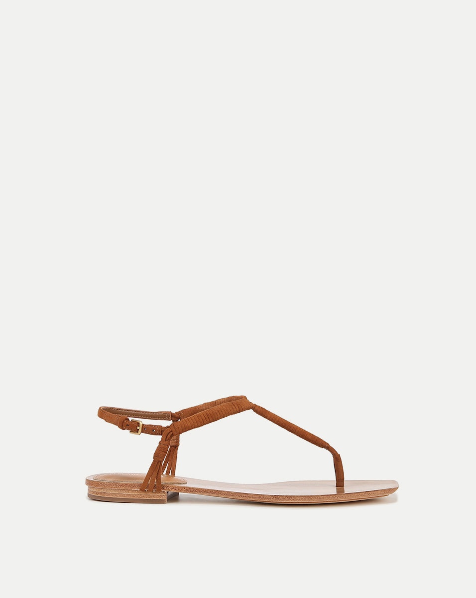 AMELIA T-STRAP SUEDE SANDAL - 1